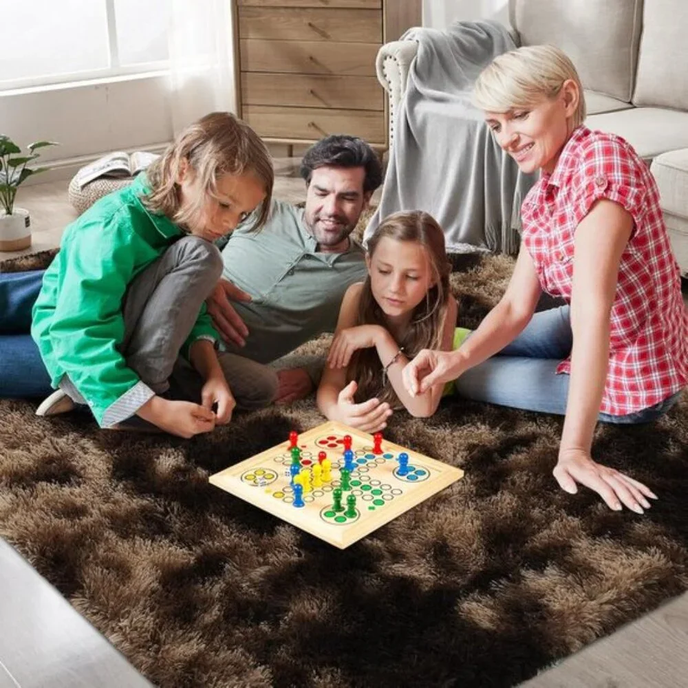 New 8x10 Brown Shag Area Rug, Ultra Soft Fluffy Carpet for Bedroom & Nursery
